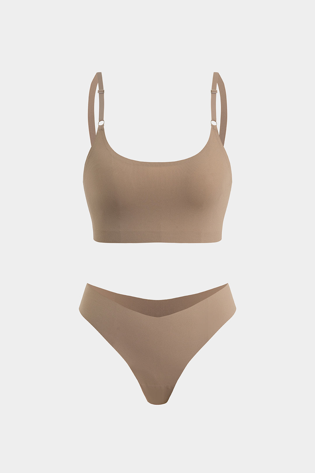 Basic Non-Wired Seamless Two-Piece Lingerie 