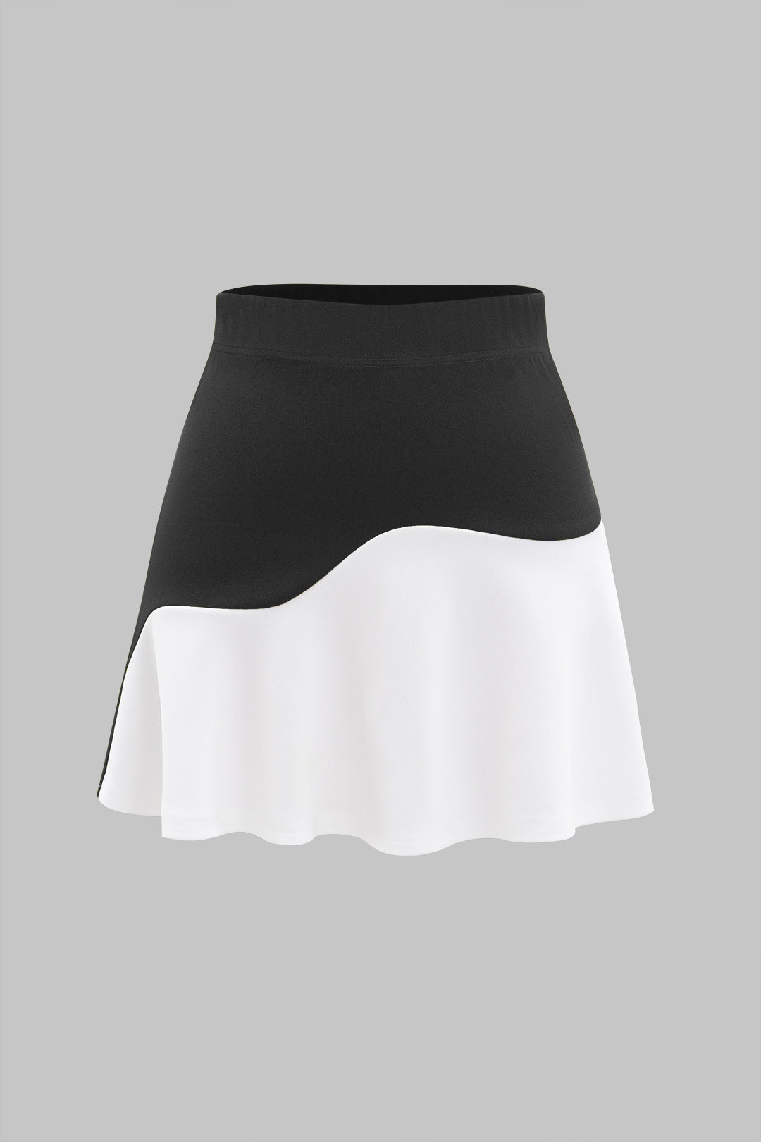 Asymmetrical patchwork skirt 