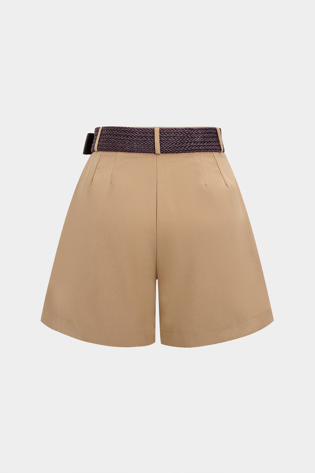 Belted Ruched Shorts 