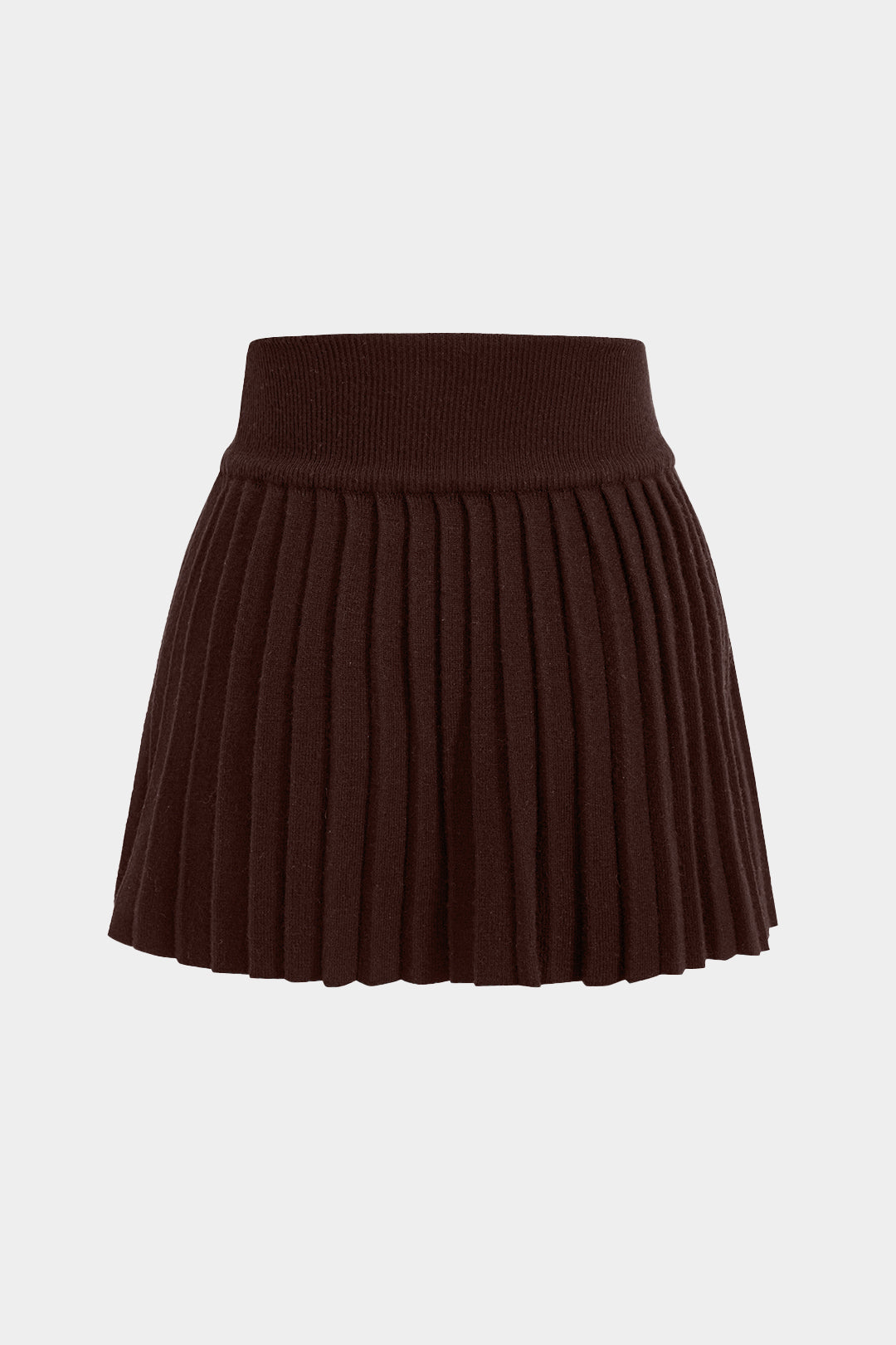 Basic knitted pleated skirt 