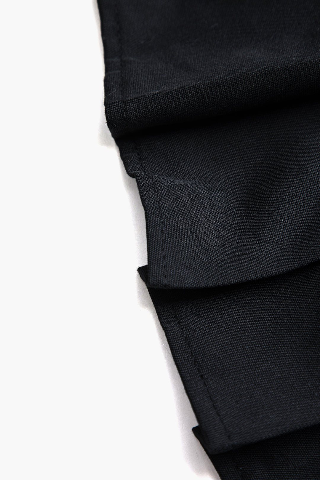 Basic massief faux leer geplooide minirok