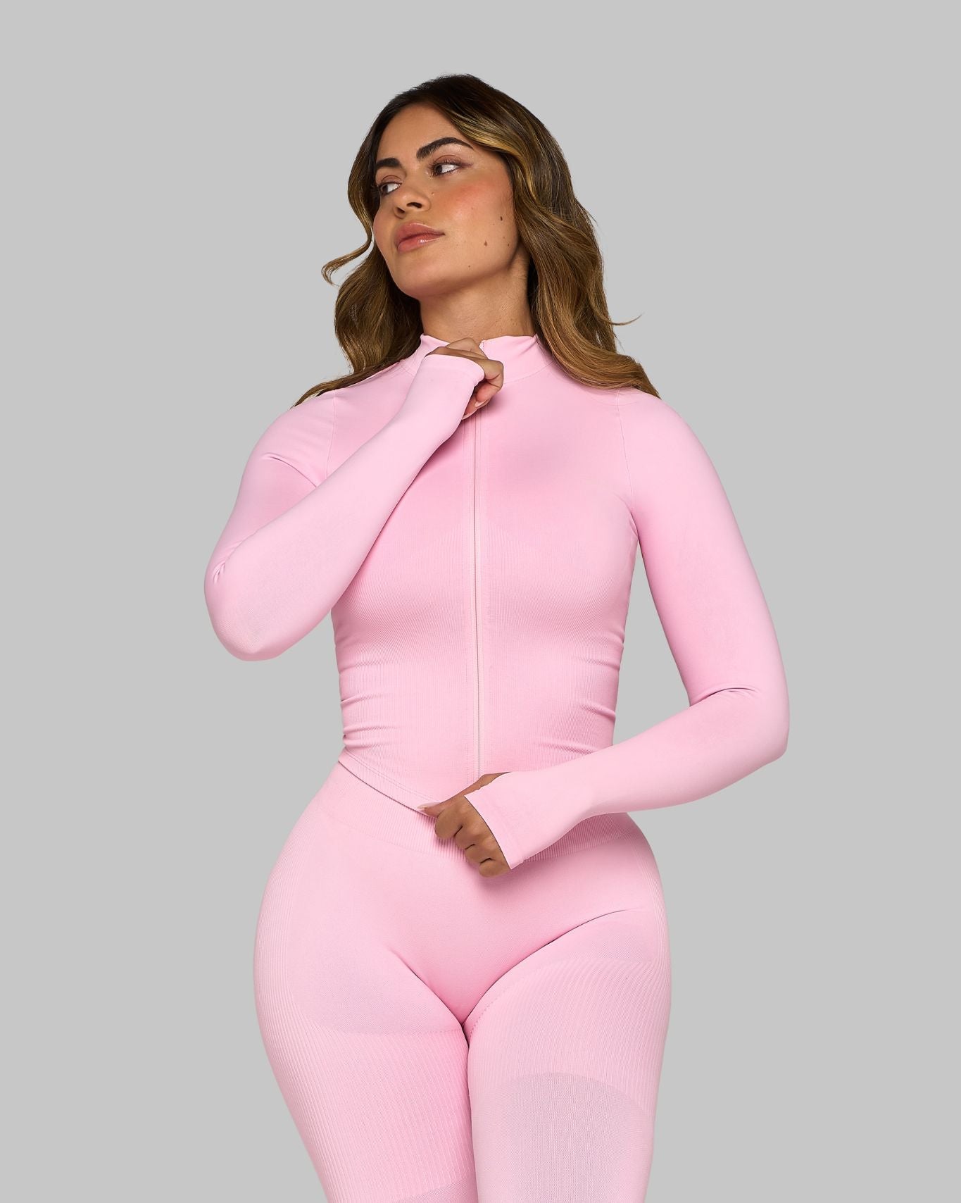 Chiara Sculpt Shapewear Jacket | Candy Pink
