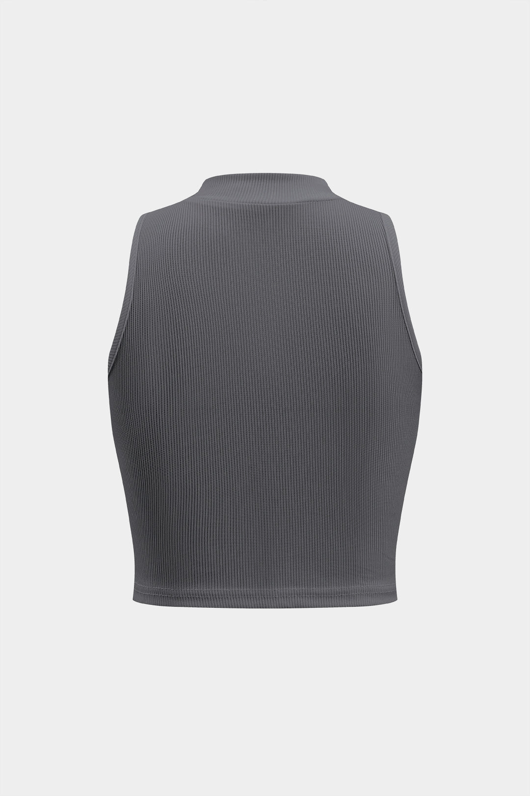 Basic textured sleeveless tank top 