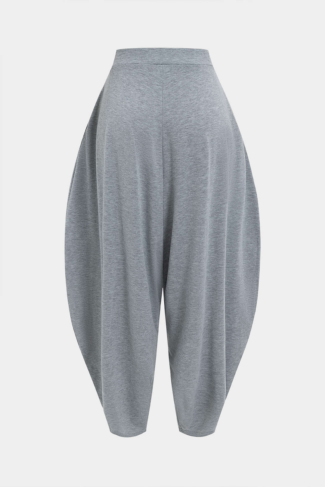 Asymmetric top and barrel trouser set 