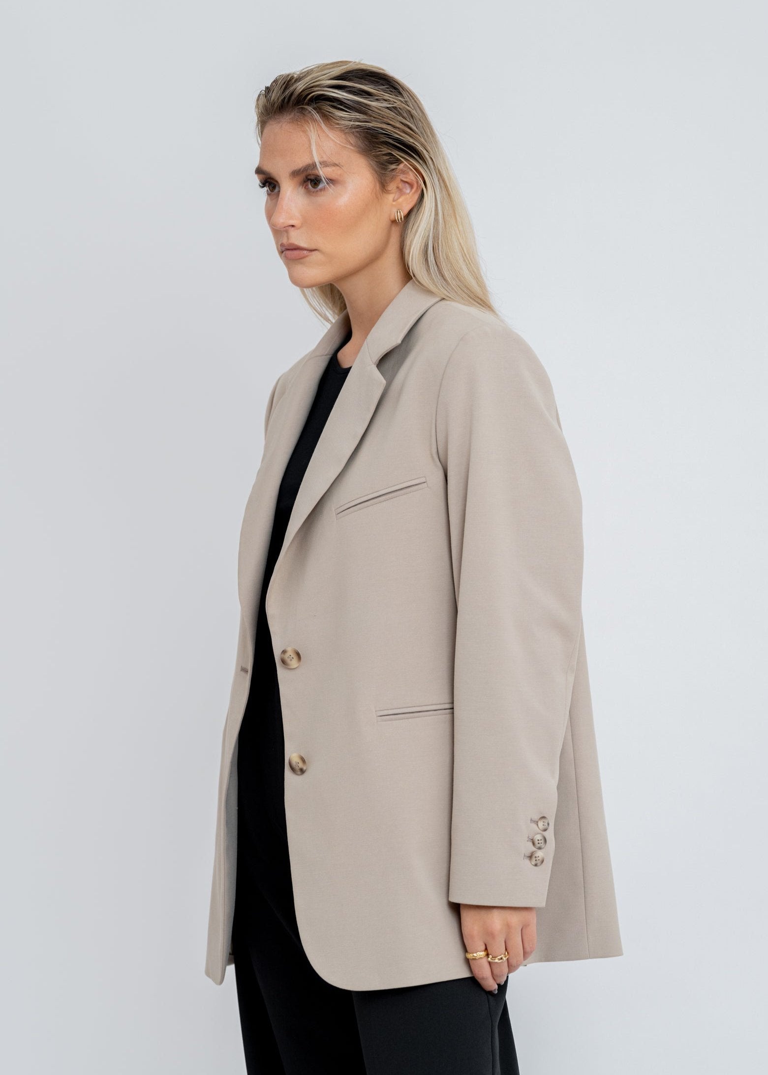 Enzo Tailored Blazer - Greige Limited Edition 