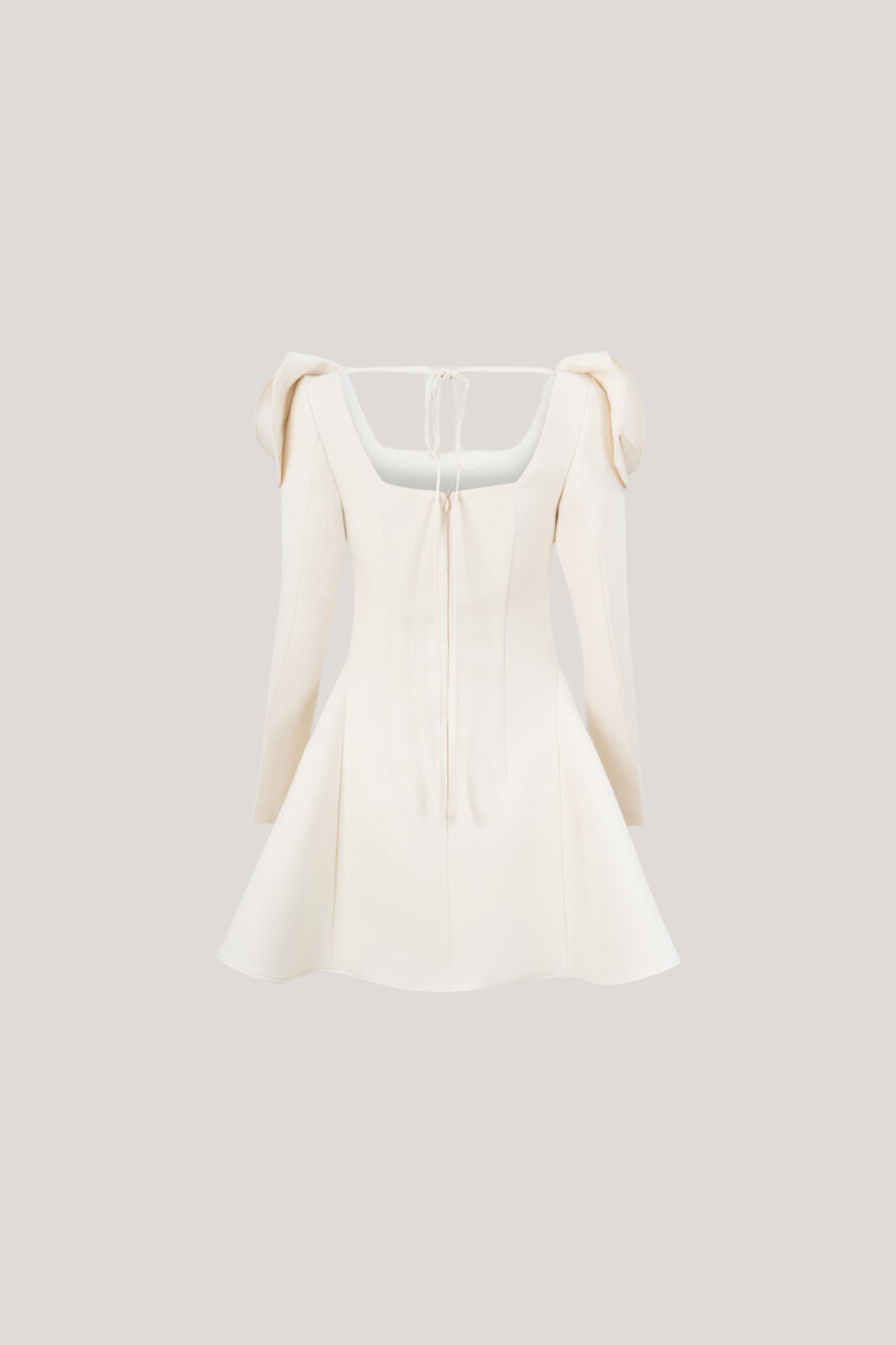 Annette Flower Square Neckline Mini Dress