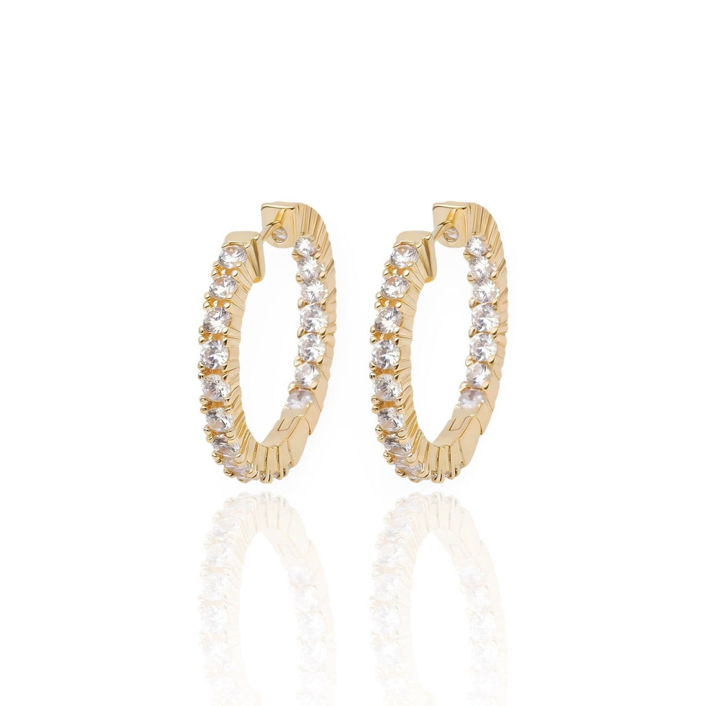 Diamond Halo Earrings