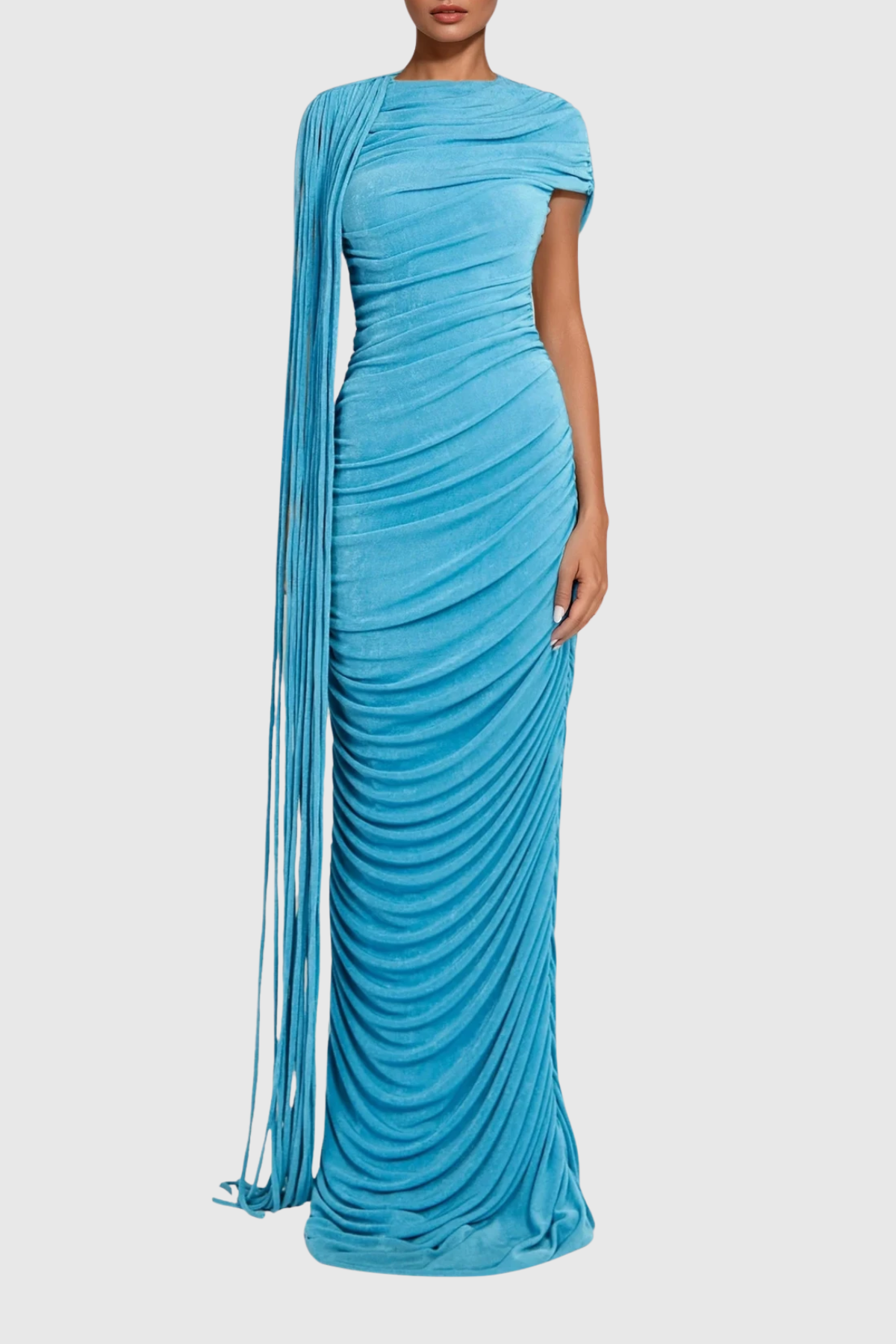 Brandt Ruch Fringe Maxi Dress