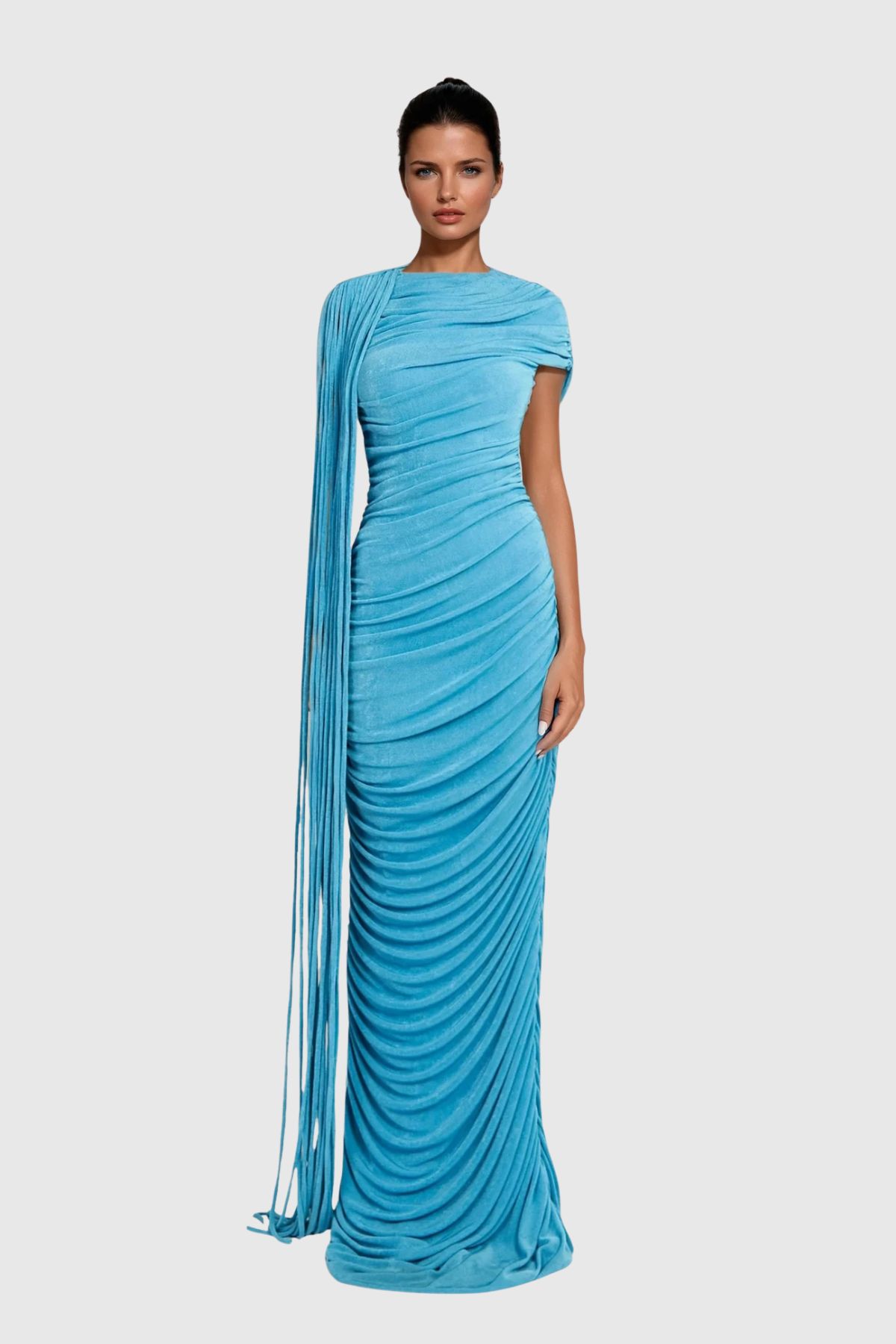 Brandt Ruch Fringe Maxi Dress