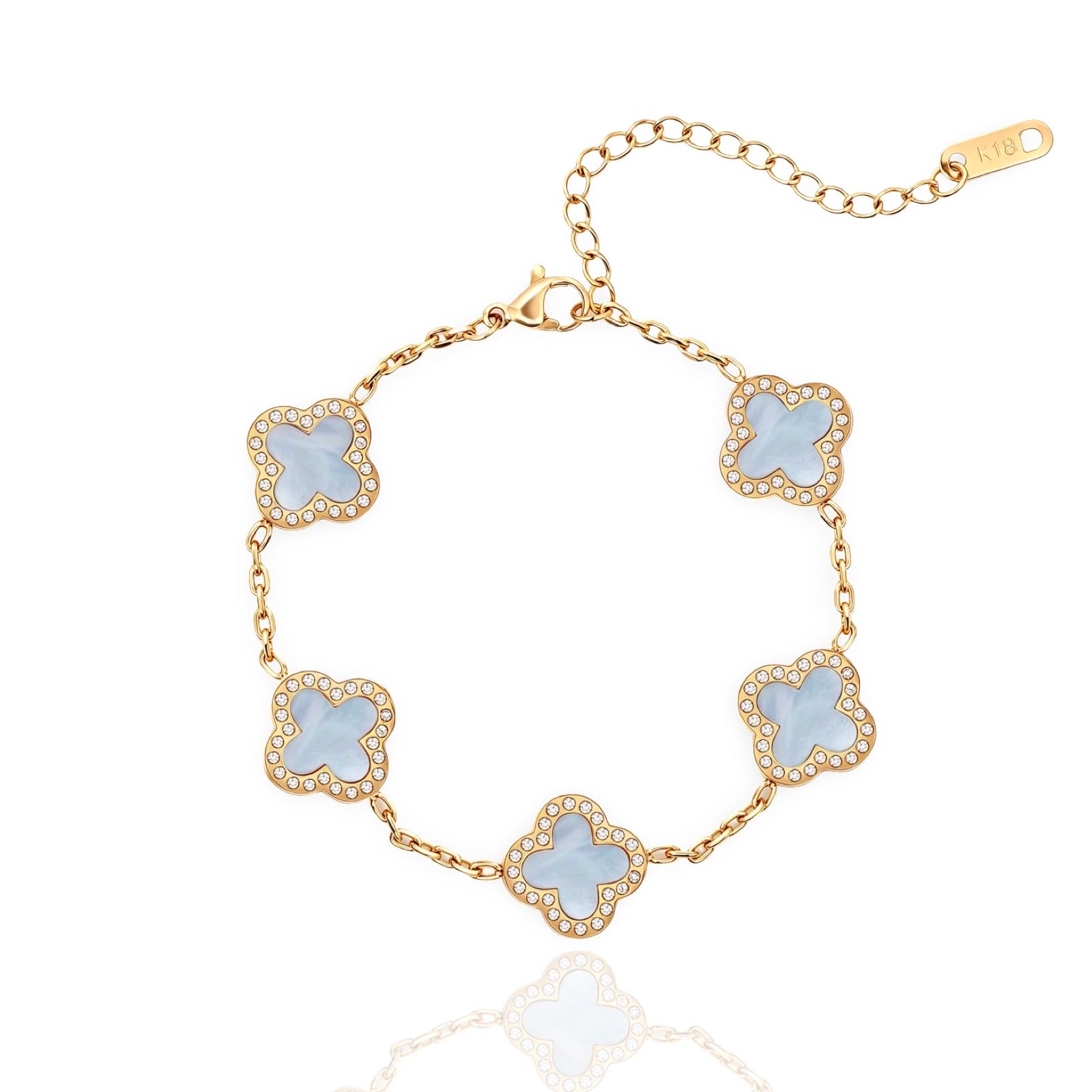 Pearl Clover Bracelet