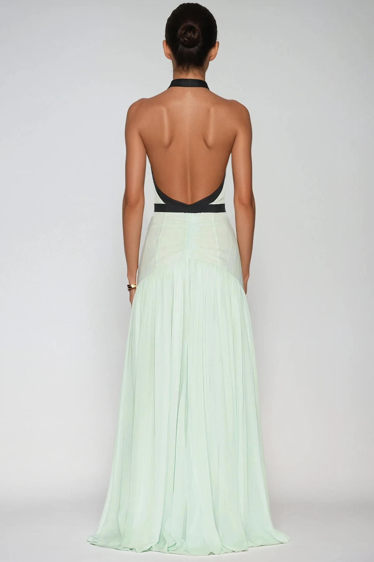 Calixte Plunge Mesh Maxi Dress