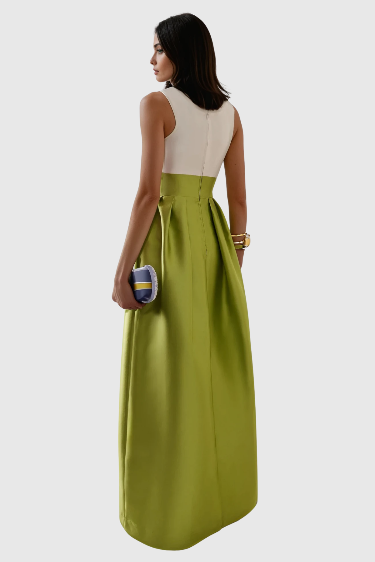 Candis Plunge Satin Maxi Dress