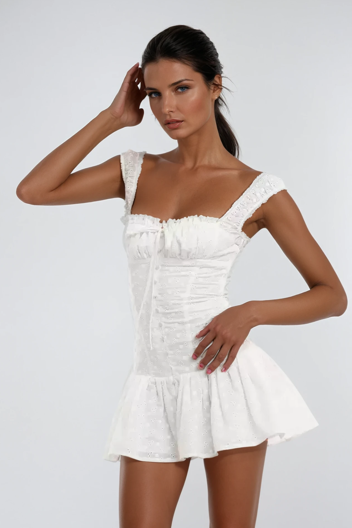 Chinwendu Sleeveless Ruffle Mini Dress