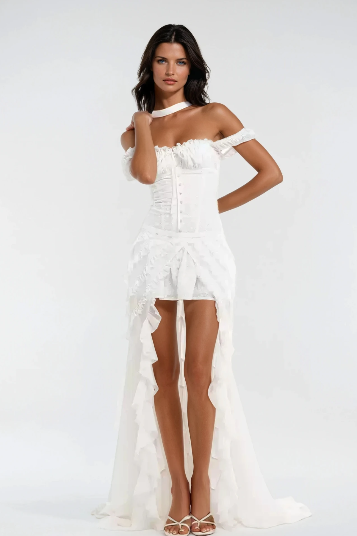 Chinwendu Sleeveless Ruffle Mini Dress