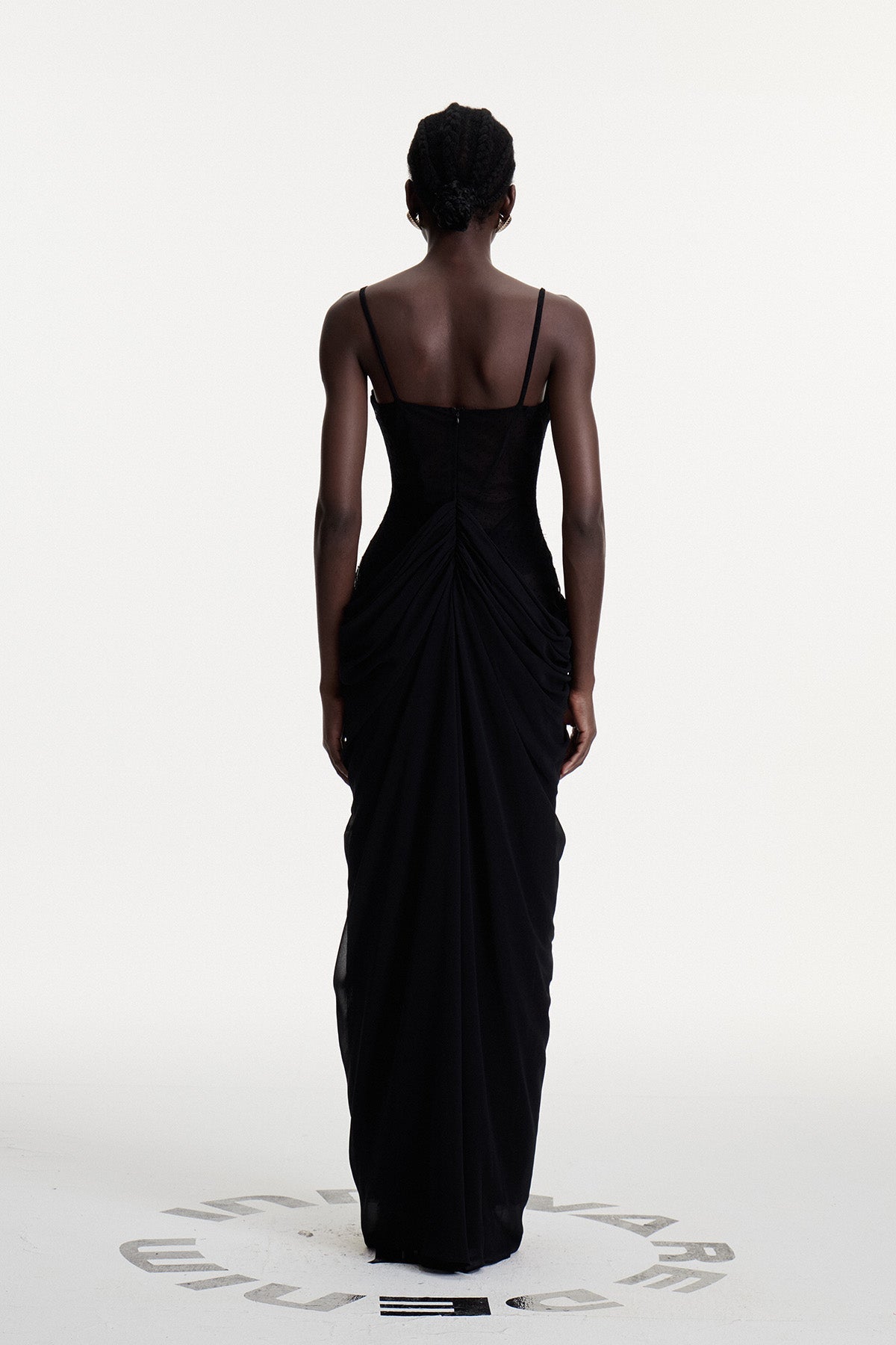 Constance Lace Ruffle Maxi Dress