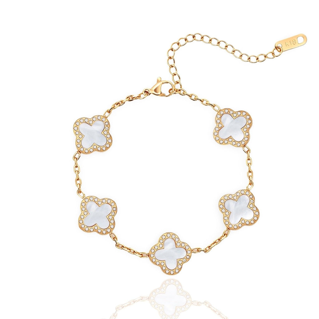 Pearl Clover Bracelet