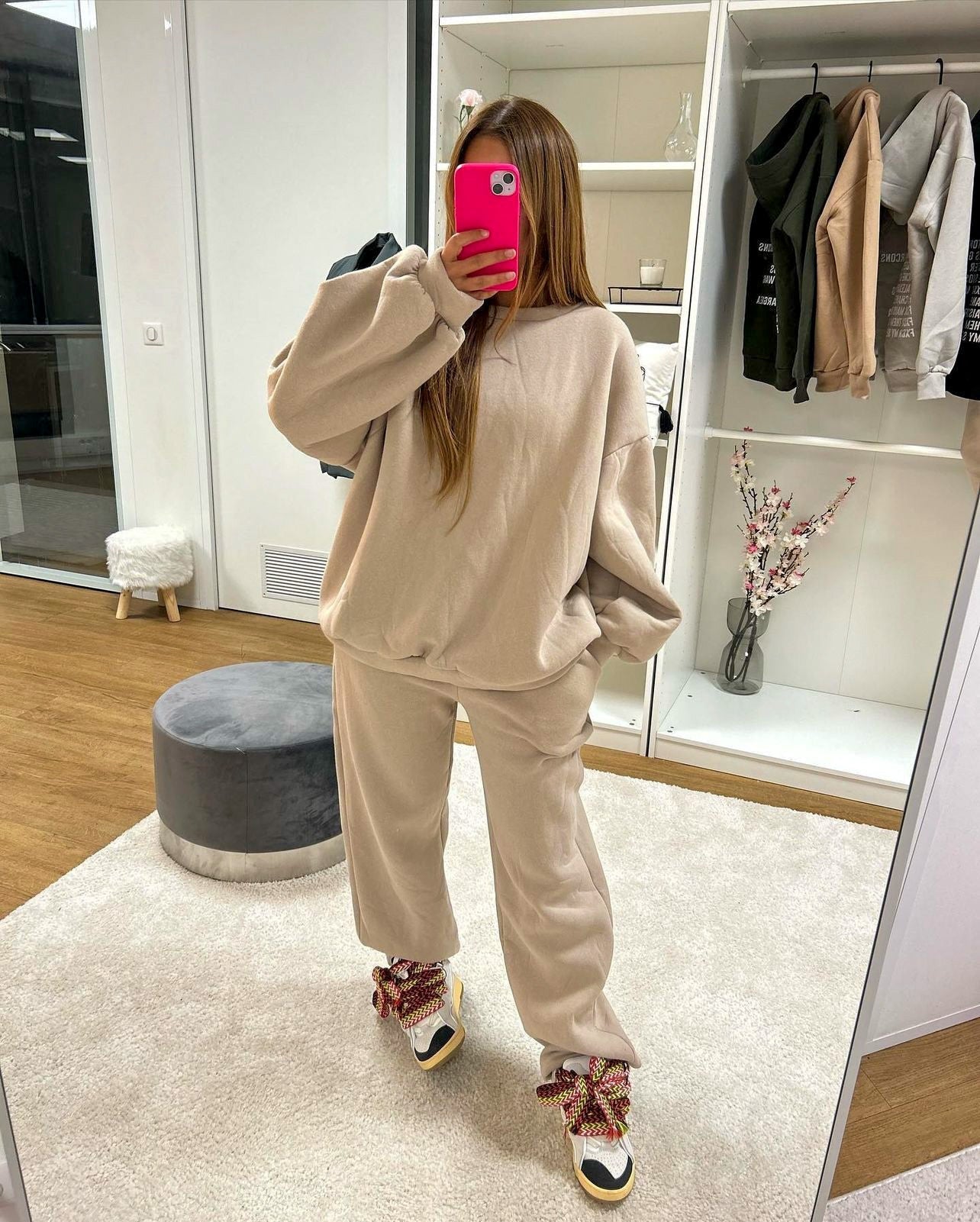 PREMIUM OVERSIZED TRACKSUIT BEIGE
