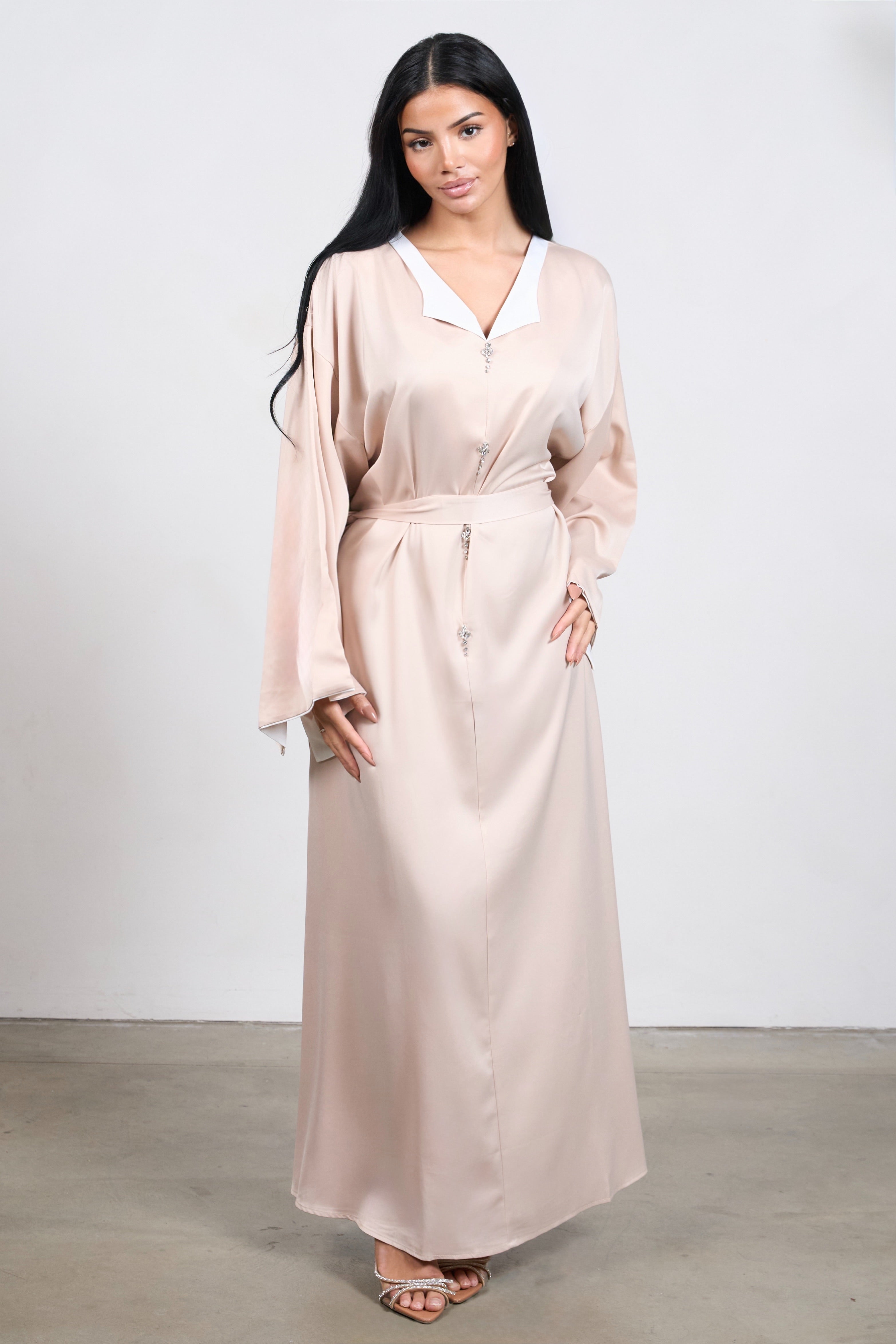 Harmony Kaftan Dress – Elegant Belted Kaftan for Women
