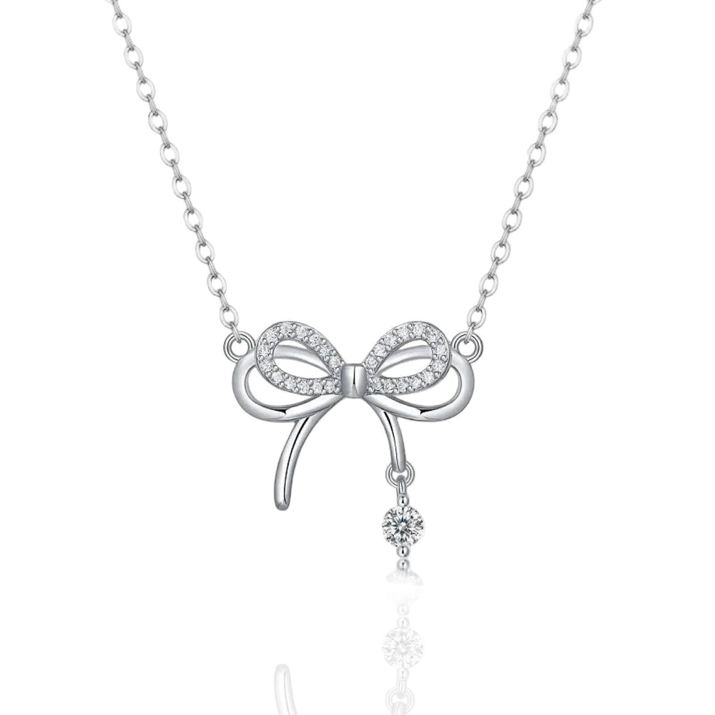 Flair Bow Necklace | 925 Sterling Silver