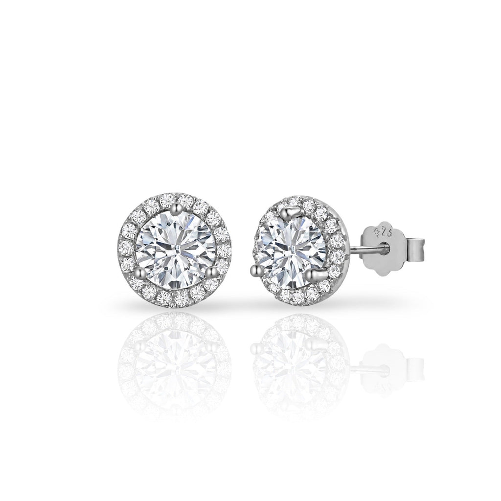Solitaire Earrings | 925 Sterling Silver