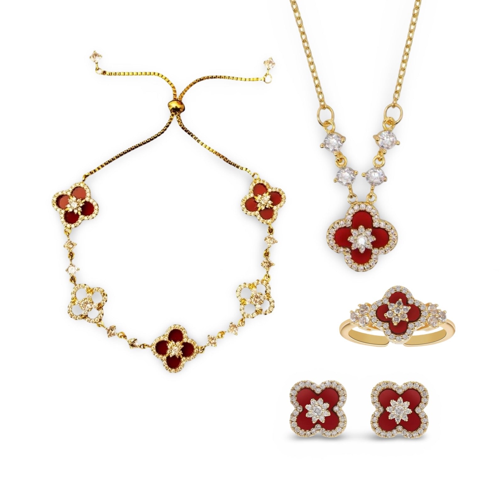 Red Diamond Bloom Set
