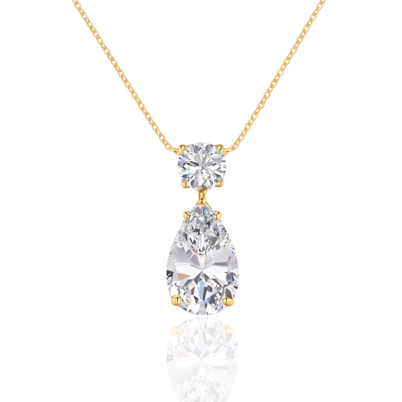 Pear Necklace | 925 Sterling Silver