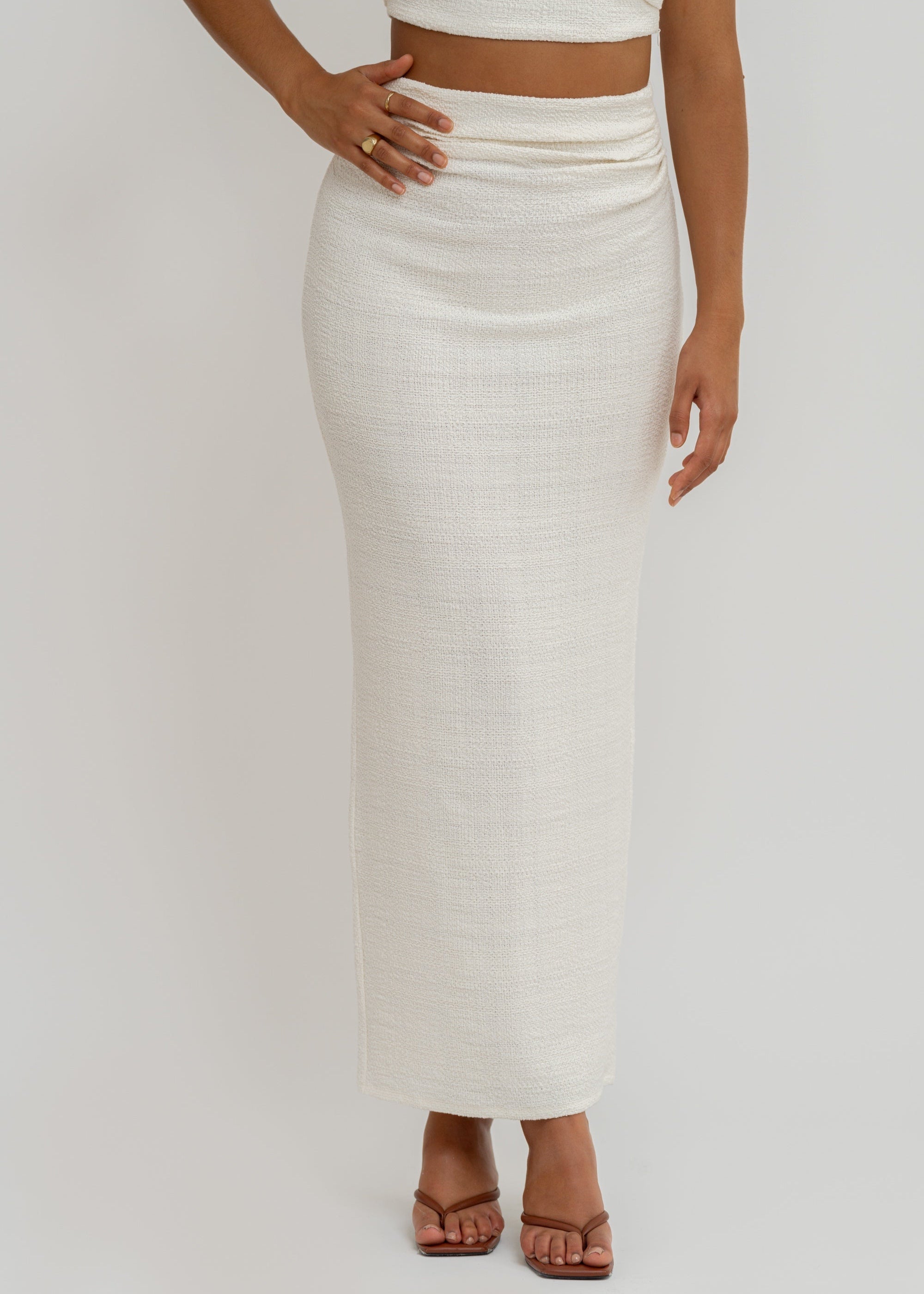 Selene Tweed Maxi Skirt 