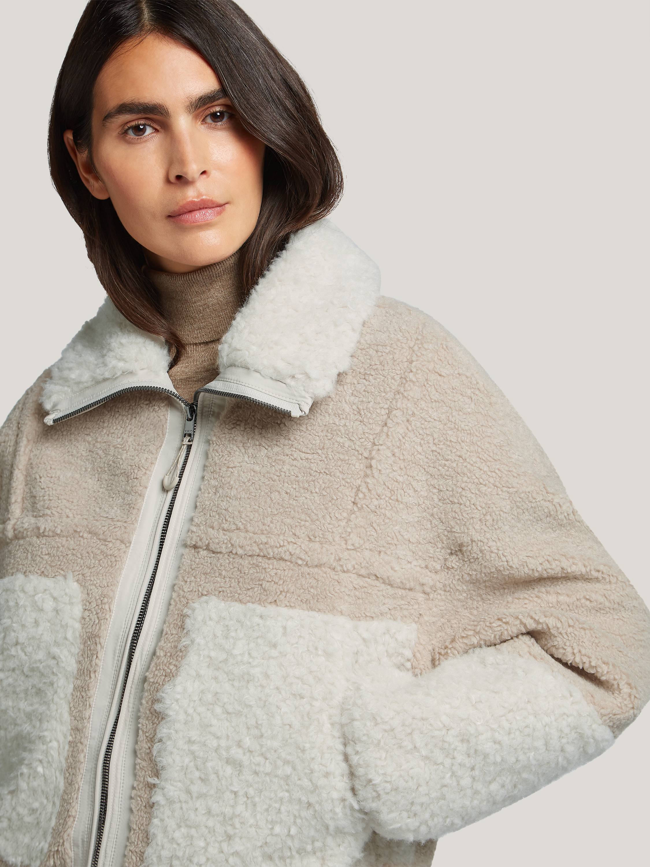 Luxury Teddy Fabric Jacket – Cozy & Stylish Outerwear with Unique Details