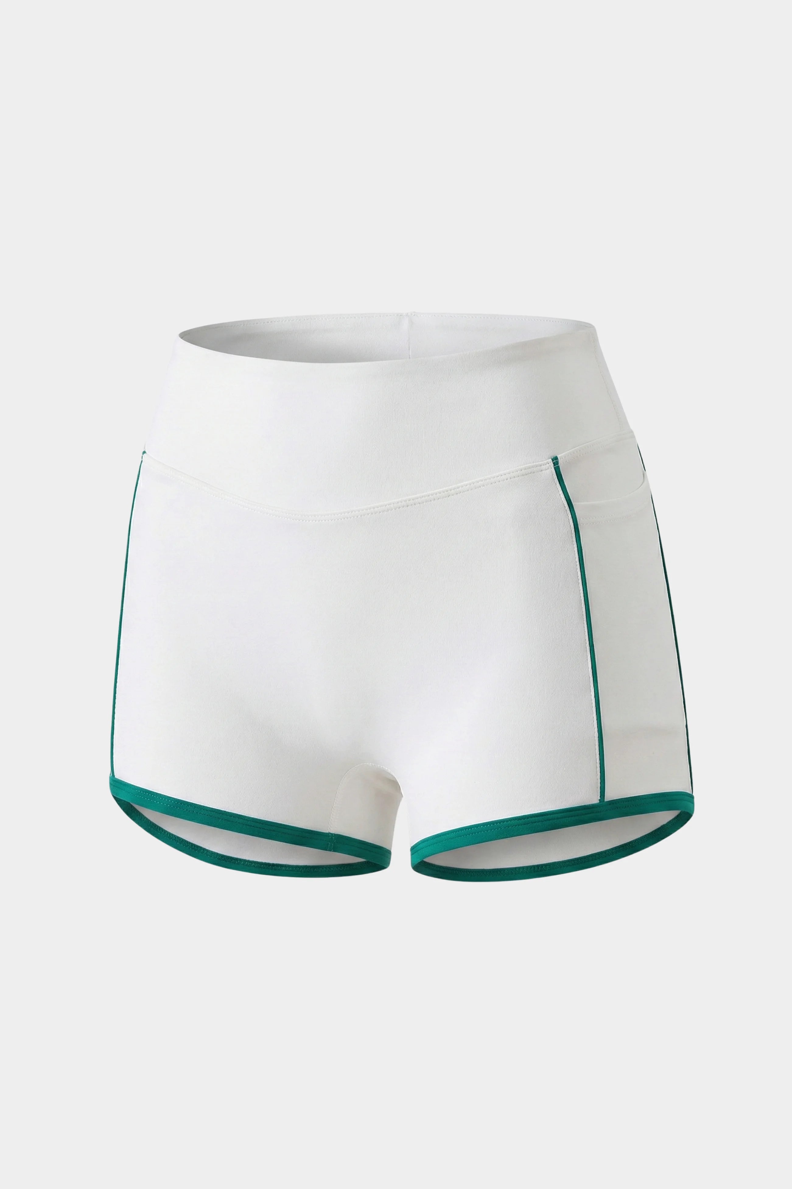 LEWAIR's V-Waist Sculpting Active Shorts – Seamless White Compression Fit 3