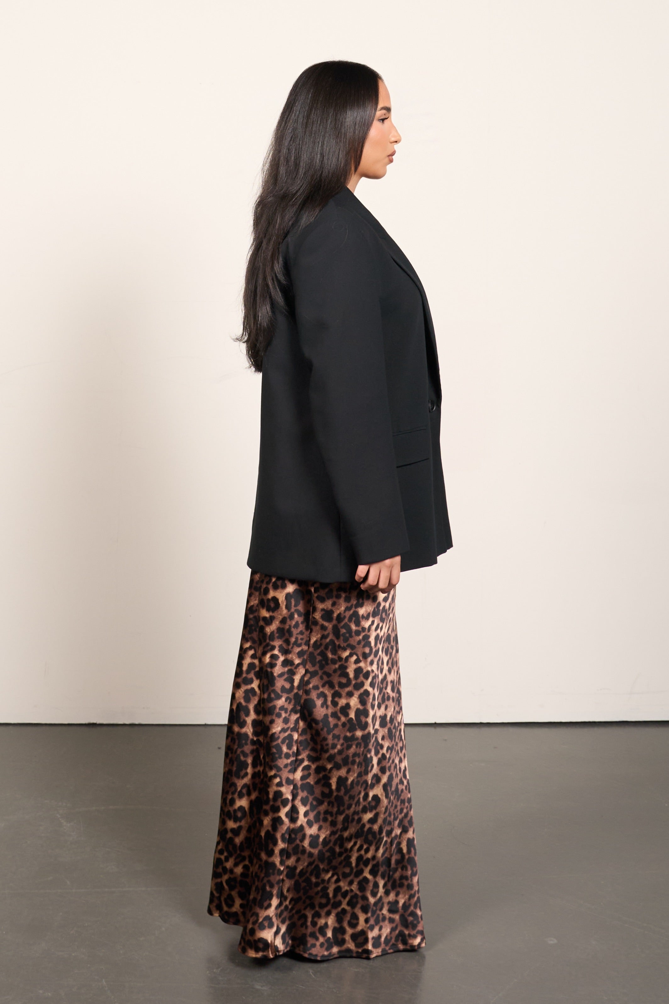 Leopard Maxi Skirt – Flowing Statement Skirt for Women