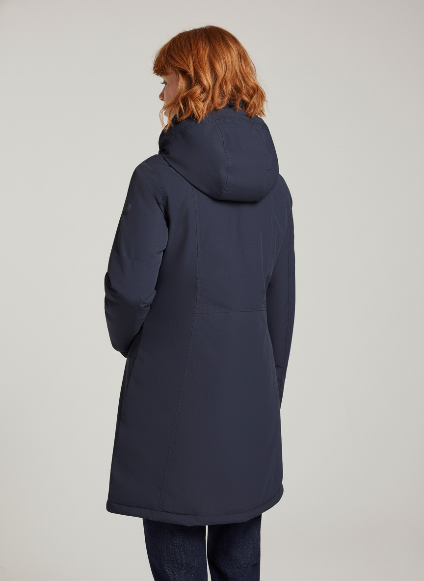 Nylon Poplin Winter Parka – Stylish & Breathable Outerwear for Cold Days | NAVY 2