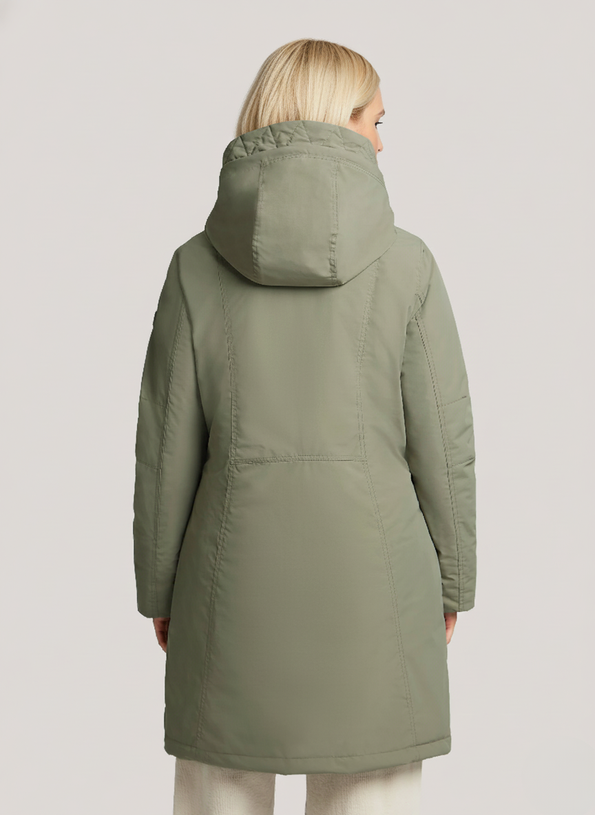 Nylon Poplin Winter Parka – Stylish & Breathable Outerwear for Cold Days | PISTACHIO 2