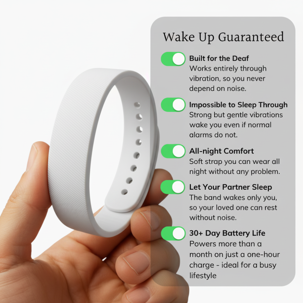 Rise Alarm Band - White