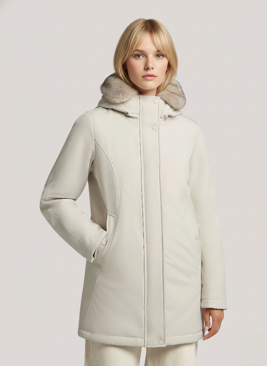 Slim-Fit LAHJA Parka – Waterproof, Windproof & Stylish Winter Outerwear | WHITE 1