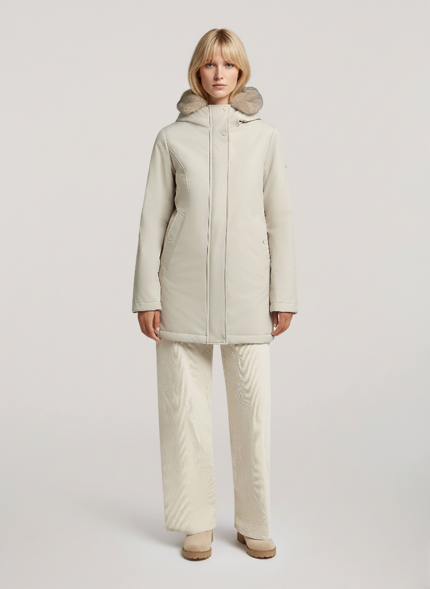 Slim-Fit LAHJA Parka – Waterproof, Windproof & Stylish Winter Outerwear | WHITE 2
