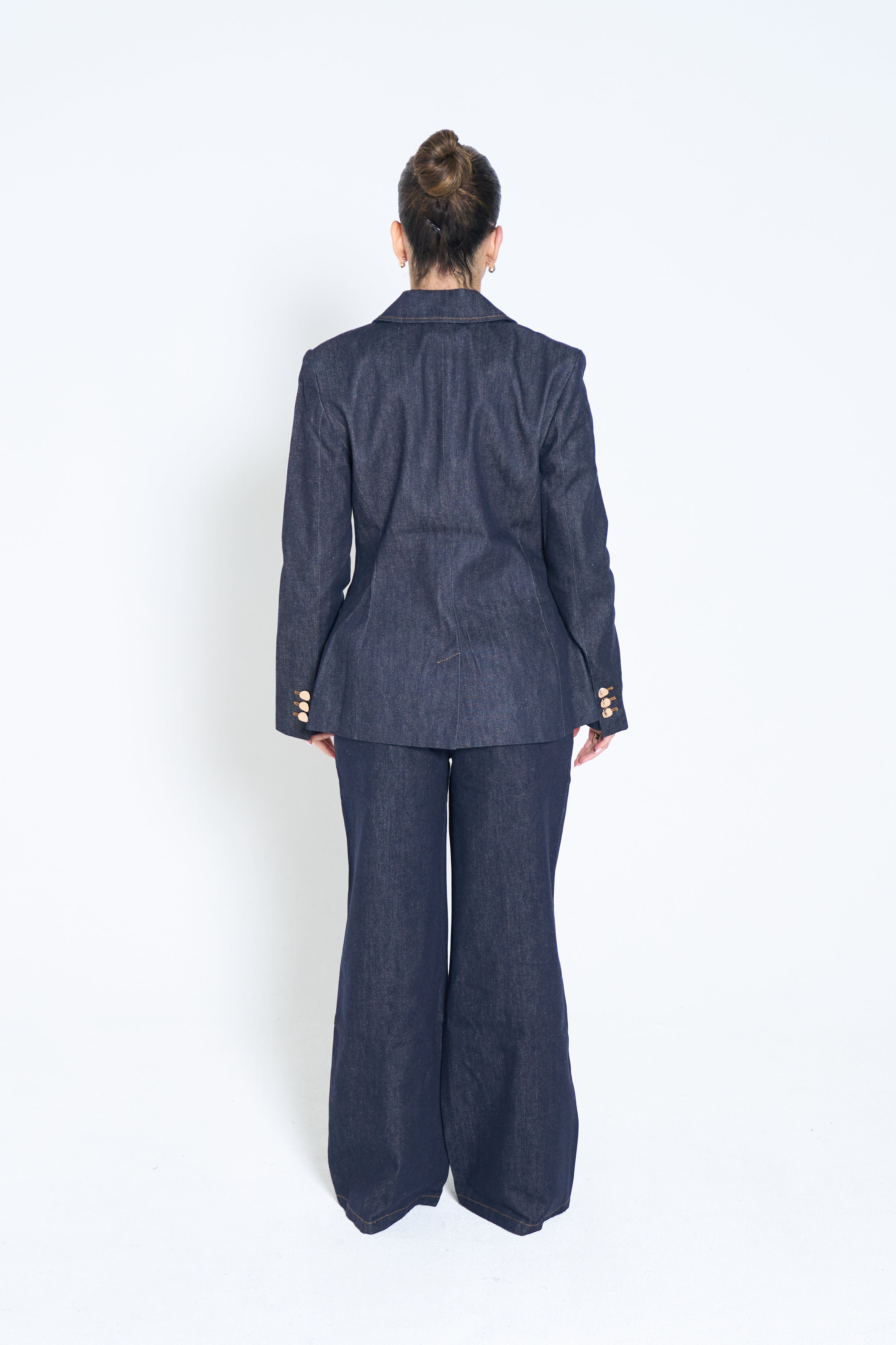 Structured Denim Blazer