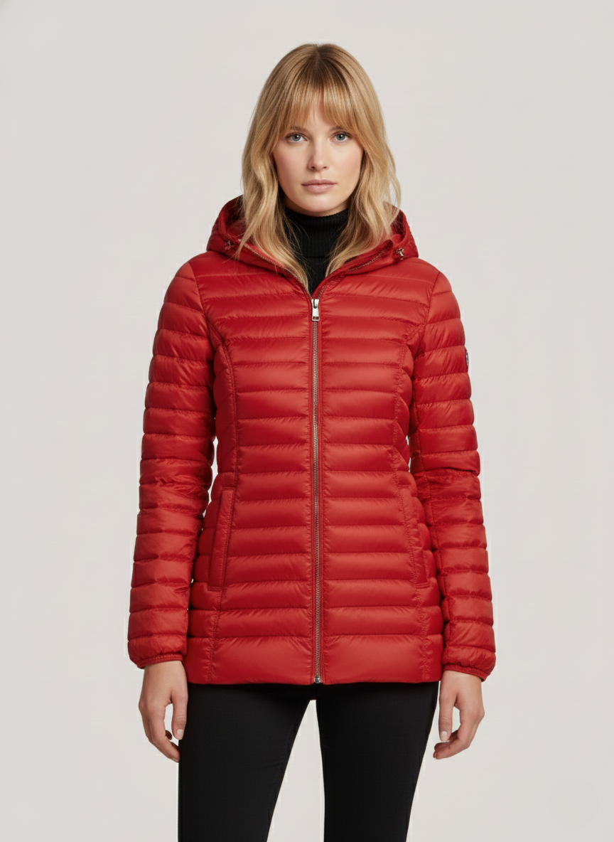 Tallulah's Lightweight Transitional Jacket – Compact & Versatile Outerwear for Travel | RED 1
