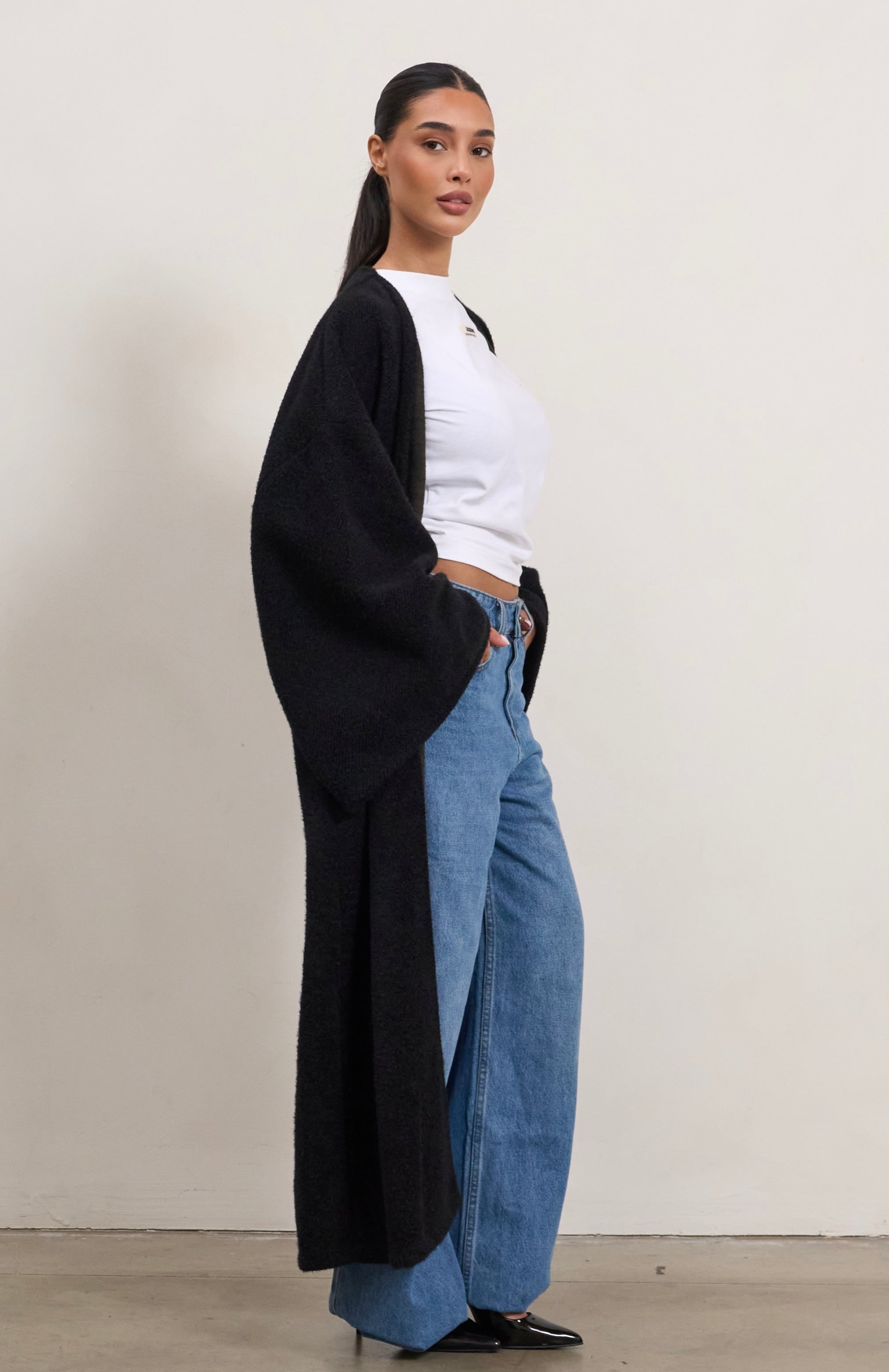 Teddy Cardigan – Long Velvet Cardigan for Women