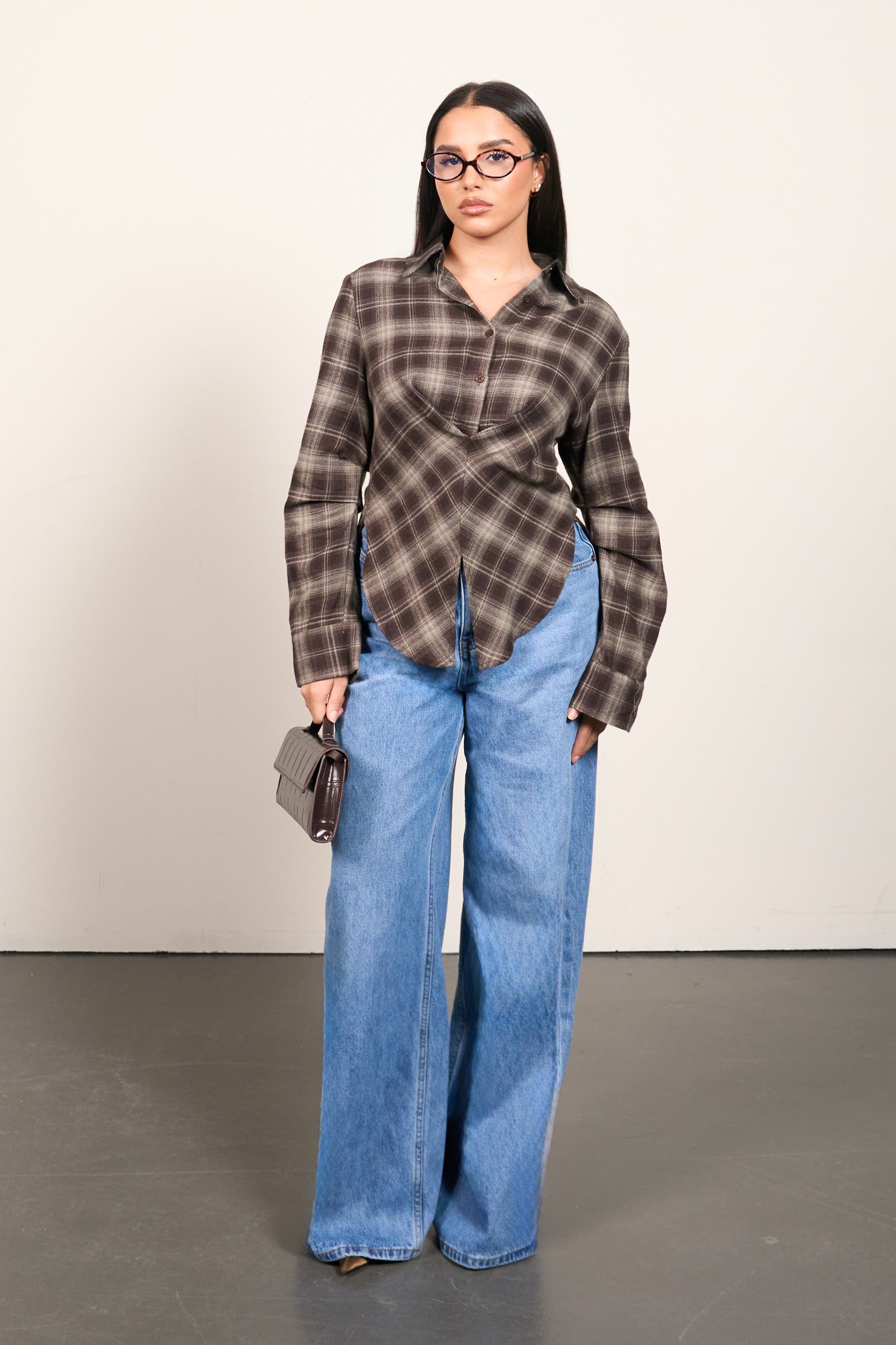 Women’s Soft Flannel Plaid Shirt – Effortless Relaxed Comfort