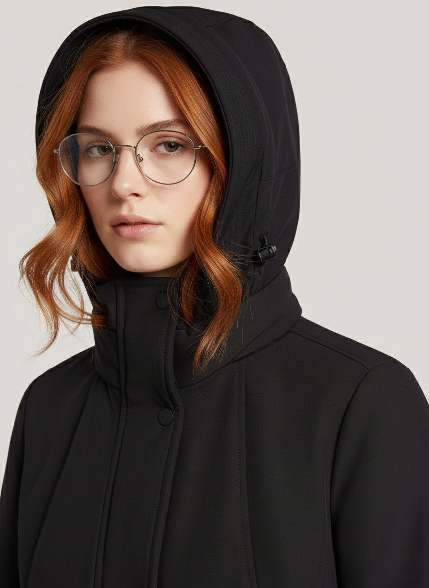 Waterproof 3-Layer Functional Jacket – Stylish & Comfortable Outdoor Wear | BLACK 2