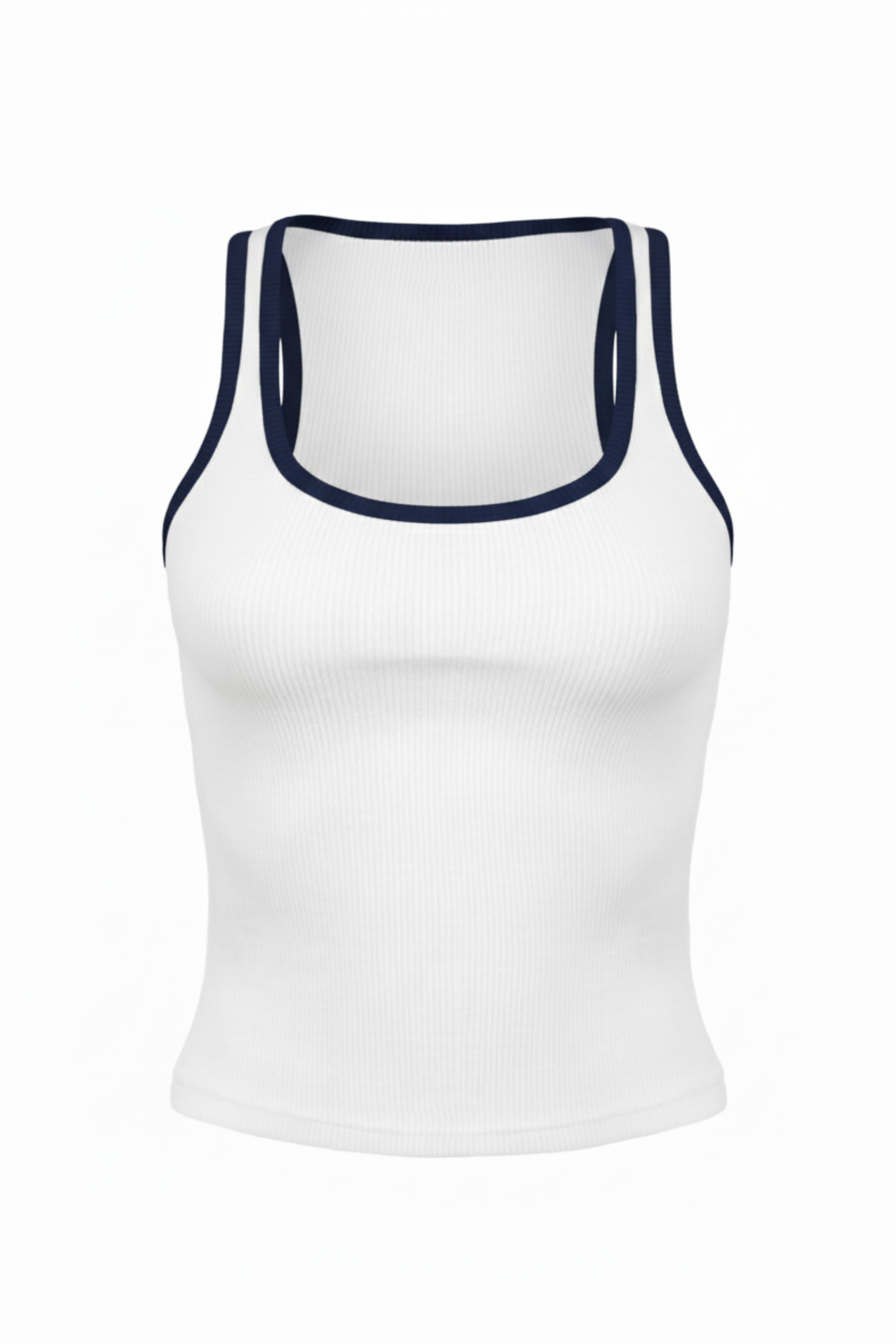 Women’s Colored Ribbed Tank Top – Comfortable & Stylish | BLUE