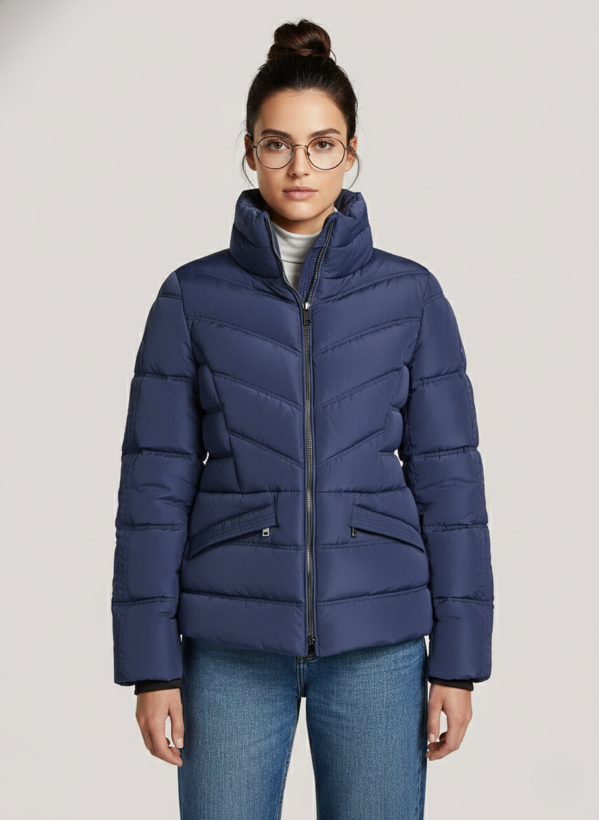 Women’s Slim-Fit Puffer Jacket – Cozy Quilted Design with Recycled Polyester Filling 1