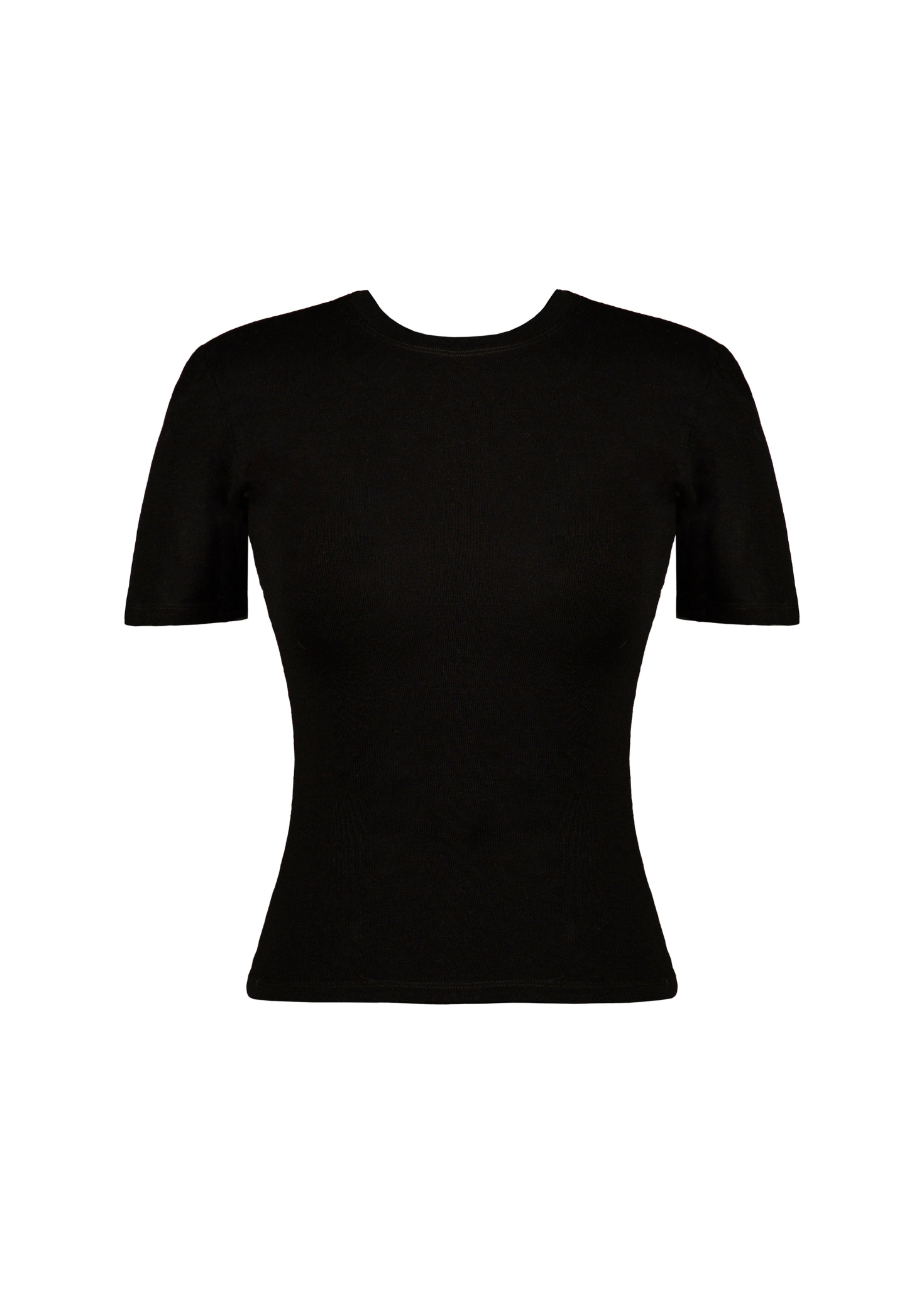 Women’s Ultra-Soft Fitted T-Shirt – Second-Skin Feel & Effortless Sophistication | BLACK