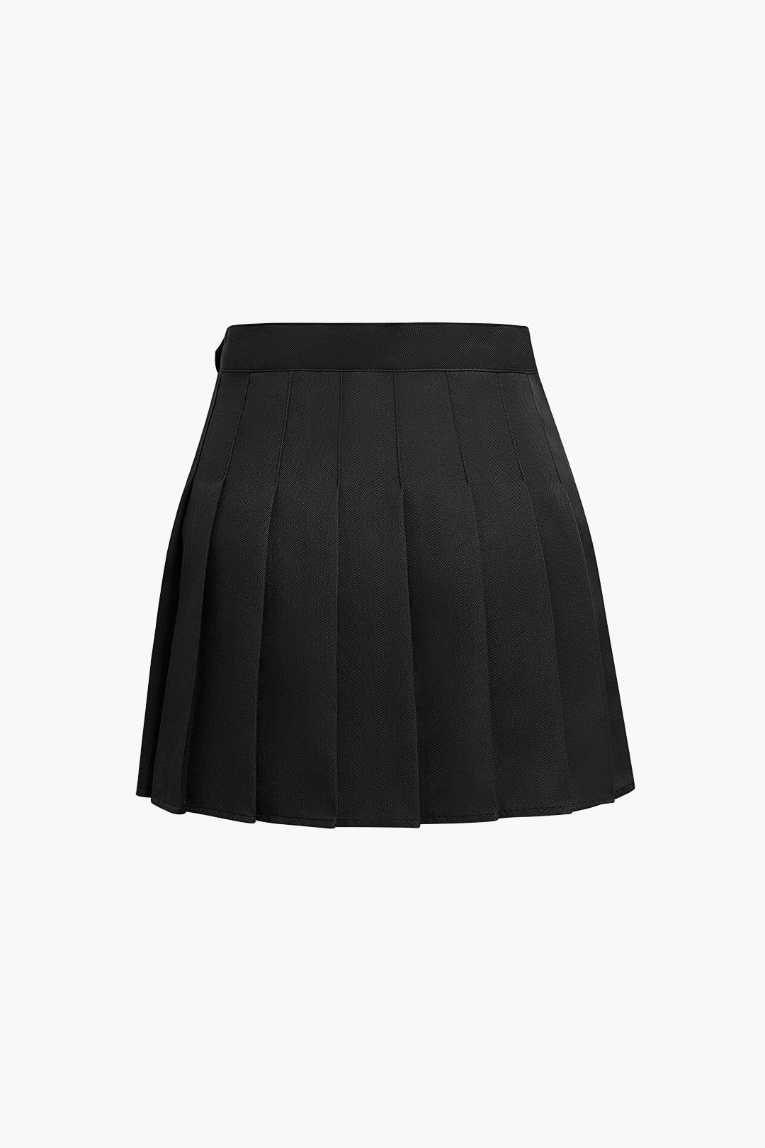Basic pleated mini skirt 