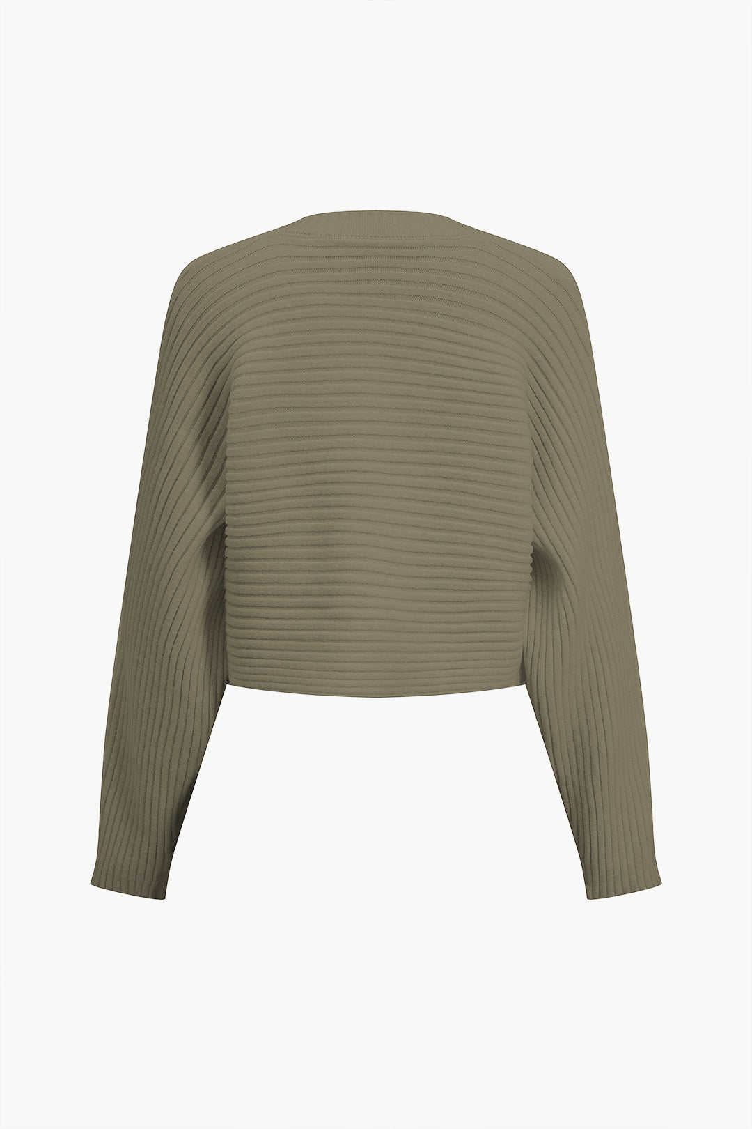 Basic Solid Sweater Long-Sleeve Top 