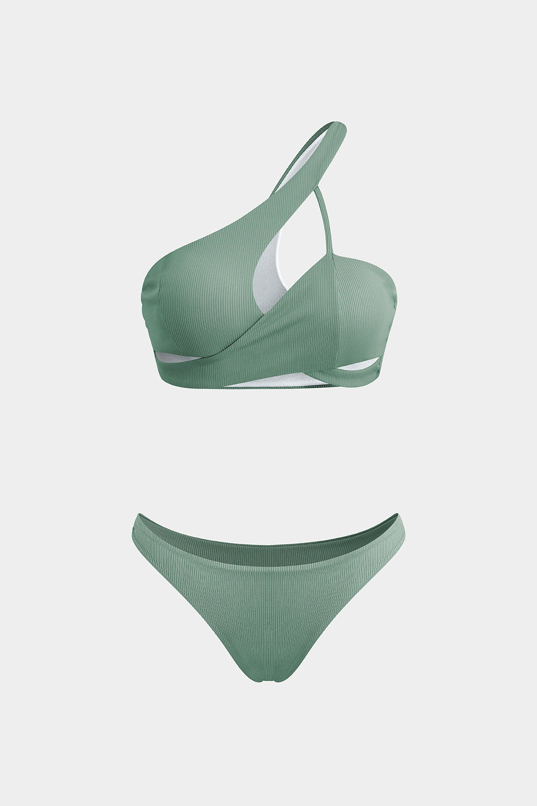 Asymmetric cross bikini set 