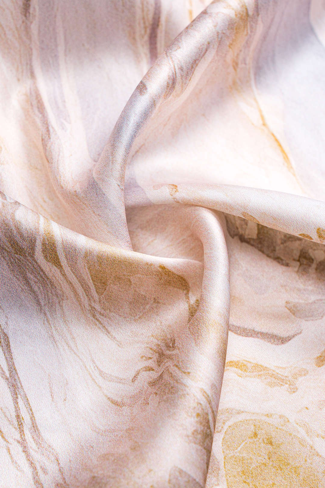 Abstract print pleated satin tie front skirt 