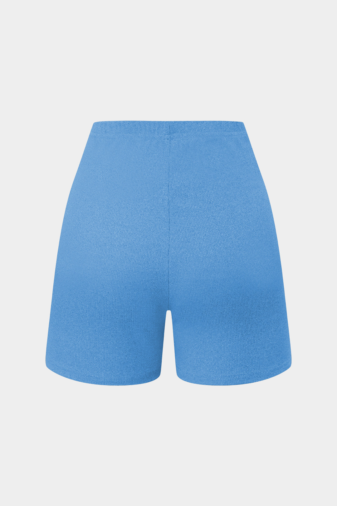 Basic Solid Breath Split Strapless Top and Shorts Set 