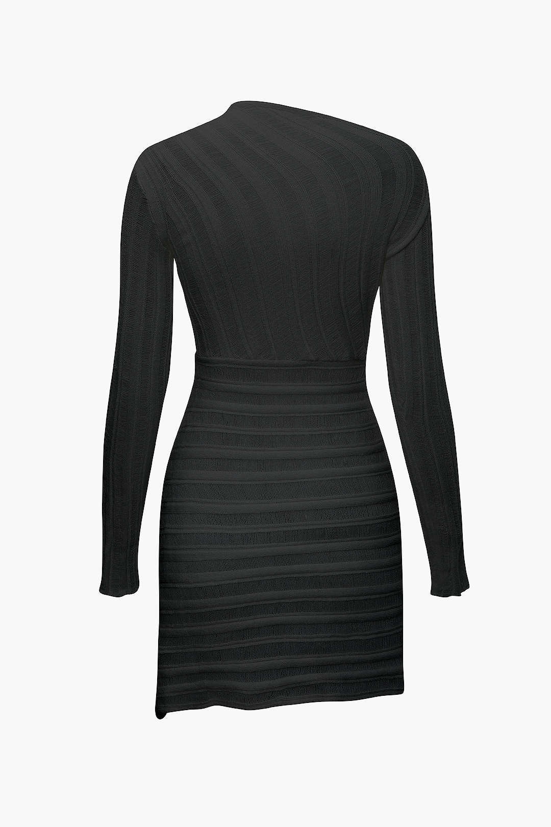Women’s Elegant Ribbed Knit Dress – Sleek, Sculpting & Chic Evening Wear