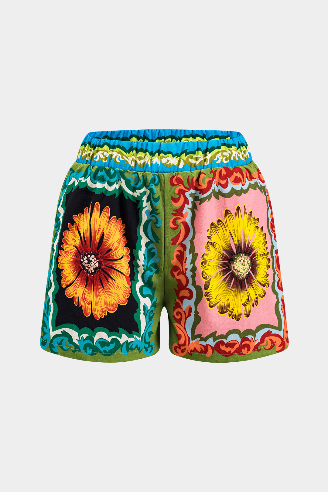 Bohemian Floral Print Shorts 